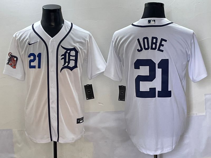 Men 2025 Detroit Tigers #21 Jobe White Game Nike MLB Jersey style 6->detroit tigers->MLB Jersey
